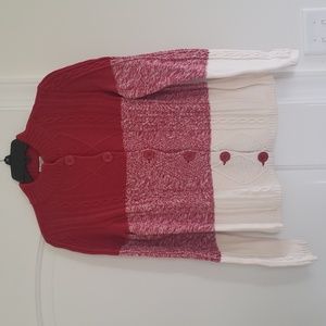 Talbots Womens Button Down Winter Sweater Size Small